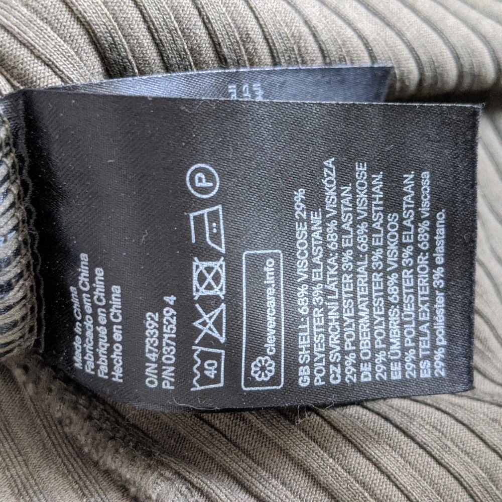 Mock Neck Ribbed Shirt - Picture 4 of 4